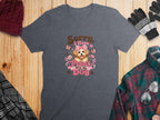 Dark gray t-shirt with "Sorry, I Have Plans With My Dog" text and a dog graphic.