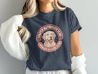 Navy t-shirt with Golden Retriever Club logo and text.