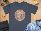Dachshund Road Trip Club shirt with a dog driving a convertible.