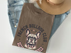 Brown t-shirt with French bulldog and "French Bulldog Club" text.