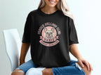 Black t-shirt with "French Bulldog Club Paris" circular logo featuring a bulldog.