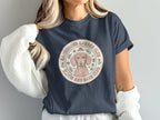Dachshund Garden Club Bloom and Bark Club emblem with a dog and roses.