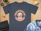 Golden Retriever Club t-shirt with a dog and heart graphic.