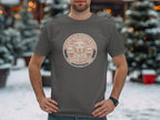 Golden Retriever graphic t-shirt with "Golden Days Retriever Club Sunshine Pup Club" text.